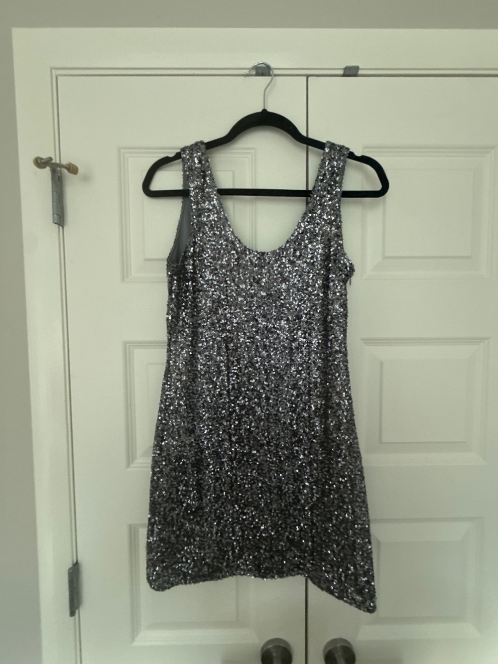 Silver Sequin S.Y.L.K Dress
